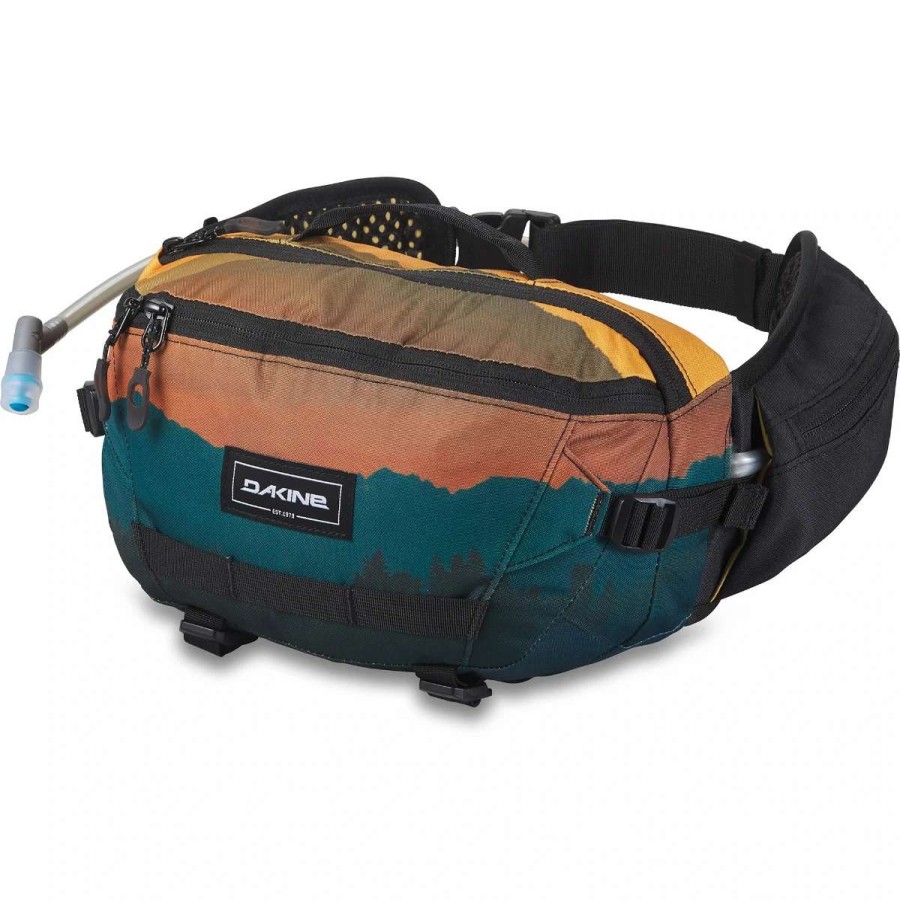 Bags, Packs & Travel * | Dakine Hot Laps 5L Bike Waist Bag Multi Turq