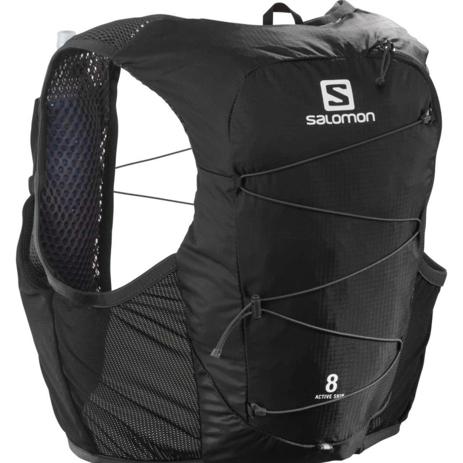 Bags, Packs & Travel * | Salomon Active Skin 8 Set Running Vest Black