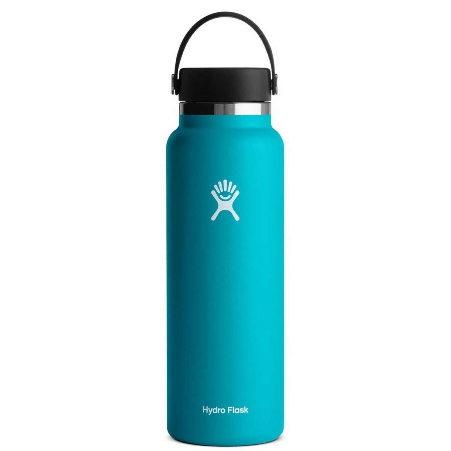 Hydration * | Hydro Flask 40 Oz Wide Mouth Water Bottle Aqua