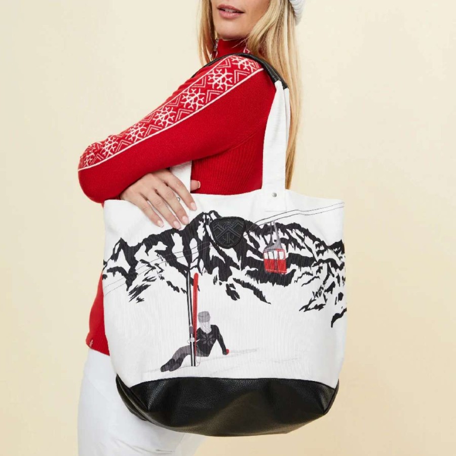 Bags, Packs & Travel * | Krimson Klover Illustrated Tote Bag Multi White