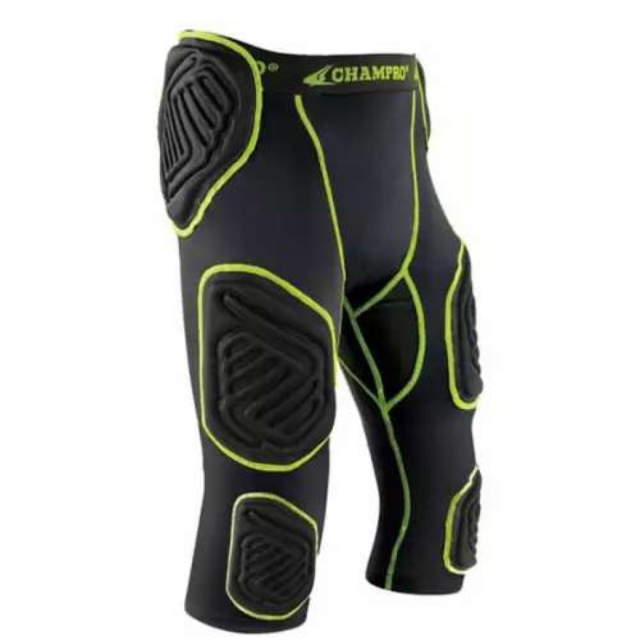 Football Gear * | Adult Champro Bull-Rush 7Pd Girdle Charcoal, Black Inset