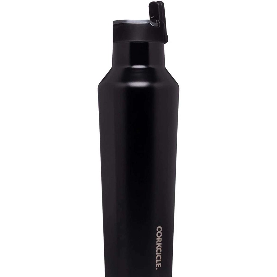 Home & Decor * | Corkcicle 20Oz Sport Canteen Black