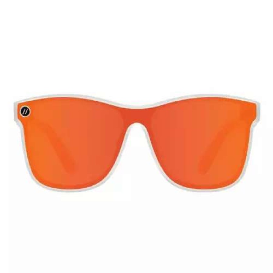 Sunglasses * | Blenders Eyewear Fireflash Millenia X2 Polarized Sunglasses Matte Crystal/Orange Mirro