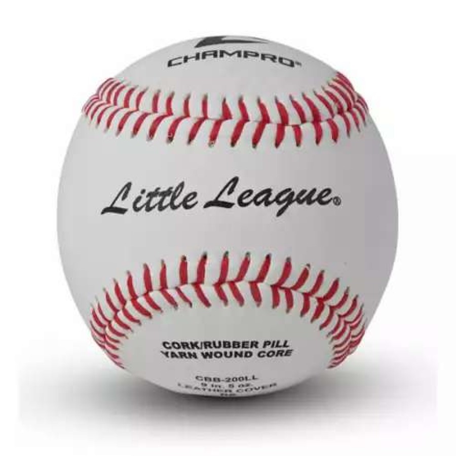 Baseball Gear * | Champro Little League Full Grain Leather Baseball 2 Pack