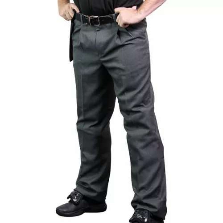 Baseball Gear * | Men'S Champro The Field Baseball Umpire Pants Grey