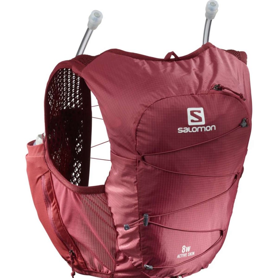 Bags, Packs & Travel * | Salomon Active Skin 8 Set Running Vest Womens Berry