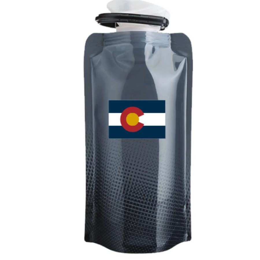 Hydration * | Vapur .5L Wide Mouth Anti-Bottle Colorado Print Waterbottle Gray