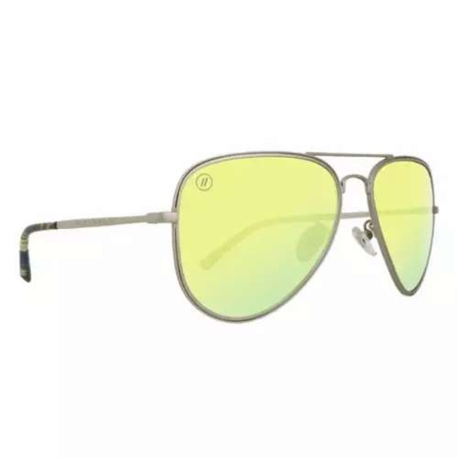 Sunglasses * | Blenders Eyewear A Series Kiwi Dream Polarized Sunglasses Matte Silver/Polarized Kiw