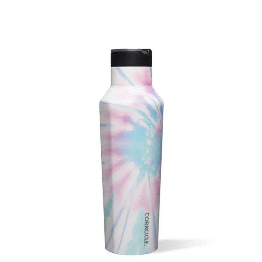 Home & Decor * | Corkcicle 20Oz Coastal Swirl Sport Canteen Multi Pink